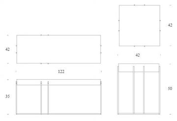CRUZ - Low wooden coffee table by Tonin Casa - view 3